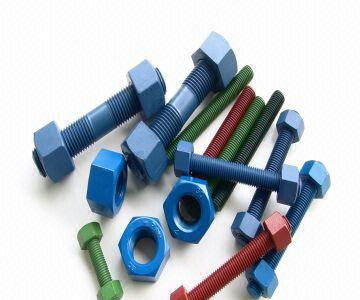 Xylan Fluoropolymer Coated Stud Bolts and Nuts