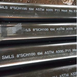 ASTM A335 P11 Alloy Steel Pipe, 8 Inch, SCH 100, 6M, BE Ends