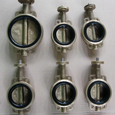Aluminum Bronze Wafer Butterfly Valves, PN 16
