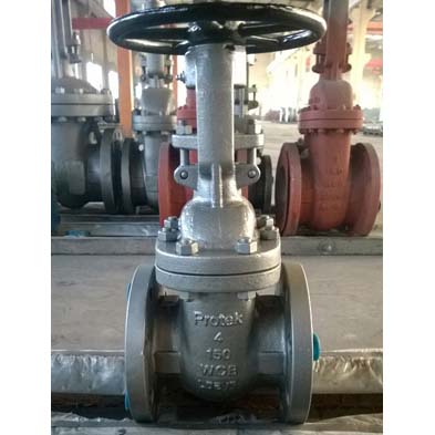 ASTM A216 Cast Steel Gate Valve, Rising Stem, 150LB, RF